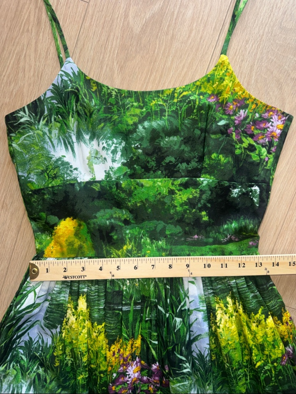 Bernie Dexter Chelsea Dress Fairview Landscape Print Size S - Picture 13 of 15